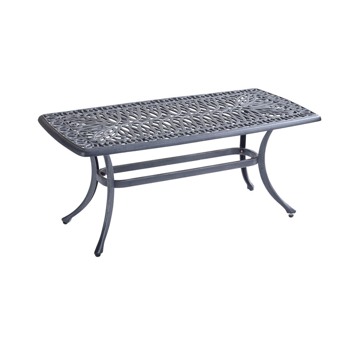 Amalfi Table 214x112cm Cast Aluminium Riven Grey - 2PCS ONLY