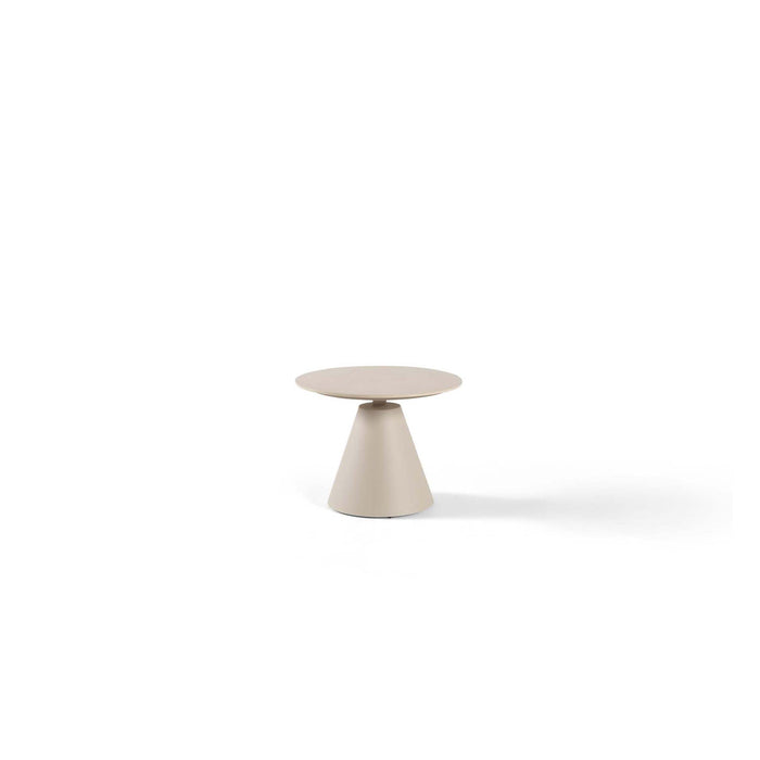 Amora Coffee Table R.60x46cm Alu Linnen w/Ceramic Top