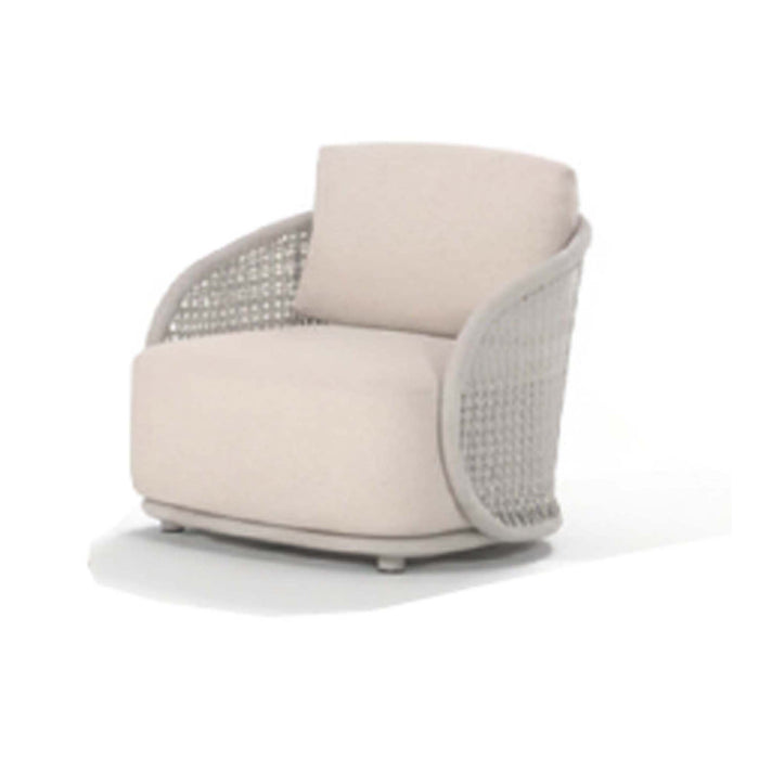Amora Lounge Chair Alu Linne w/Rope