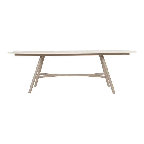 Benevento Table Oval 240x110cm Taupe w/Ceramic Top
