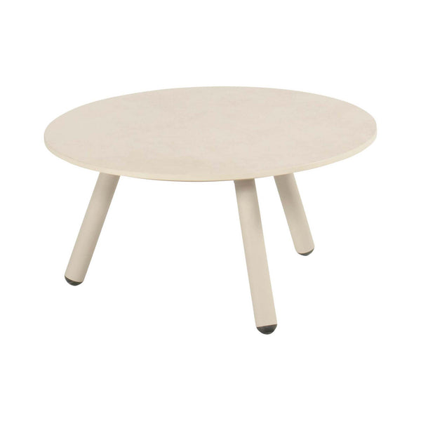 Bjorn Coffee Table R.80x38cm Alu Sand w/Ceramic Top