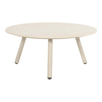 Bjorn Coffee Table R.80x38cm Alu Sand w/Ceramic Top