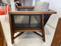 Clemont Lounge Teak Wood Outdoor Rope Garden / Outdoor Furniture Hartman