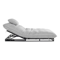 Emma Lounge Bed Black Alu w/Sunbrella Outdoor Fabric Marble