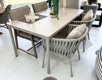 Espen Table 160x90cm Sand w/Ceramic Top