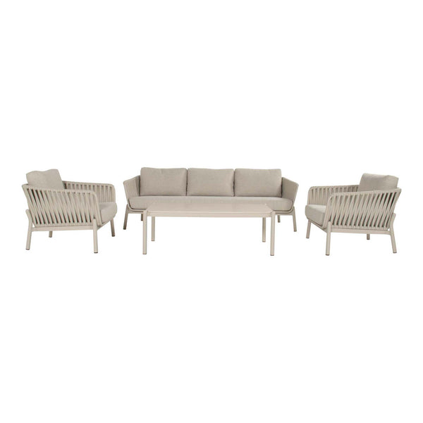 Espen Coffee Table 122x62x41cm Alu Sand w/Ceramic Top