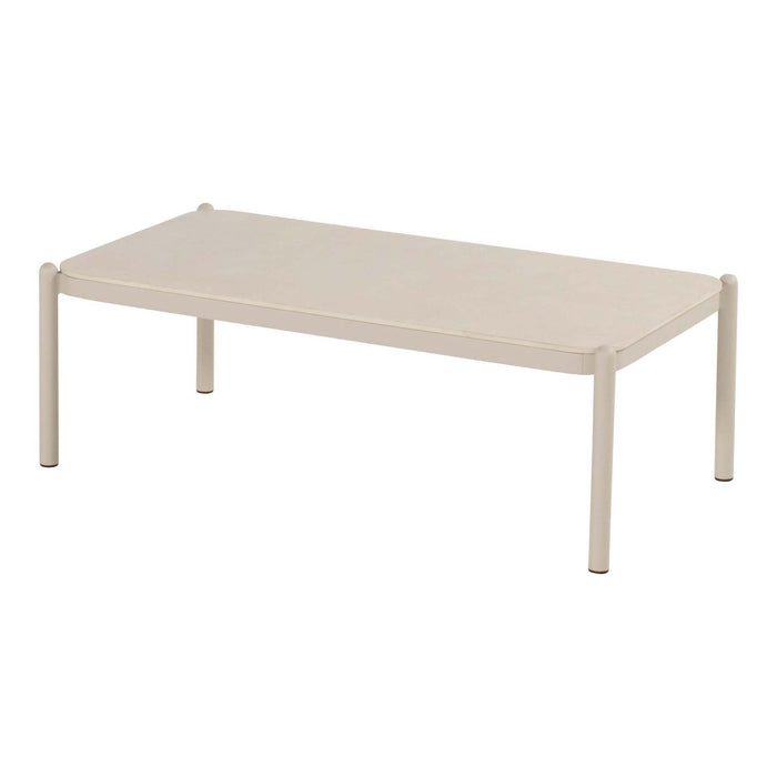 Espen Coffee Table 122x62x41cm Alu Sand w/Ceramic Top