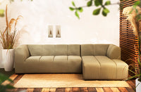 Finn Corner Sofa Set Left Lounger Sunbrella French Green