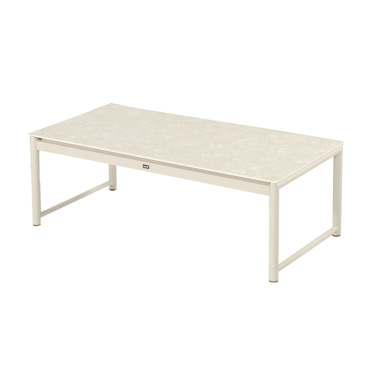 Fontaine 3 Seater Sofa Sand w/Teak Wood Armrest