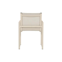 Fontaine Dining Chair Sand w/Teak Wood Armrests