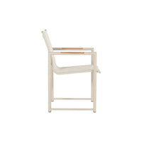 Fontaine Dining Chair Sand w/Teak Wood Armrests