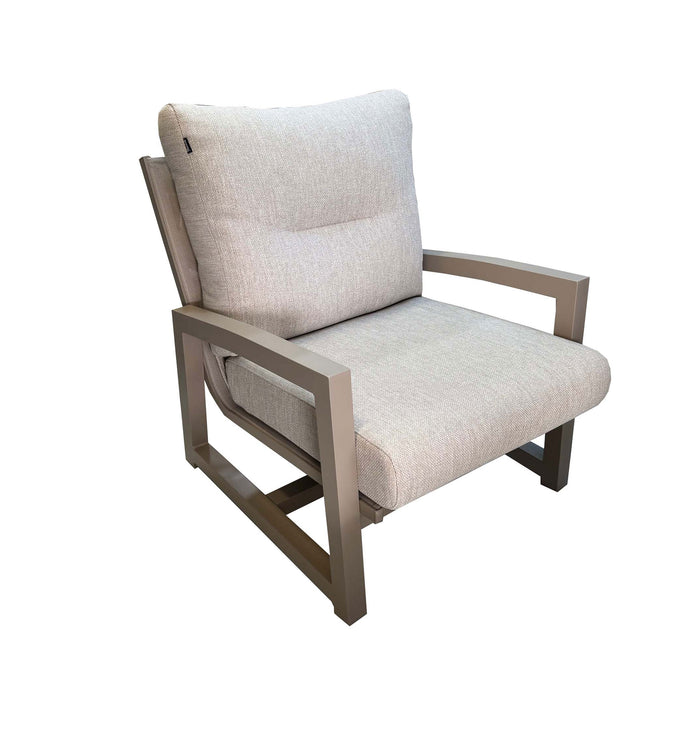 Gio Lounge Chair Taupe Alu