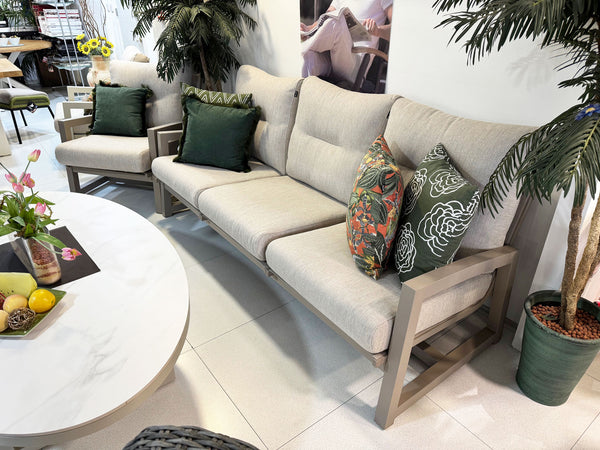 Gio Lounge Chair Taupe Alu