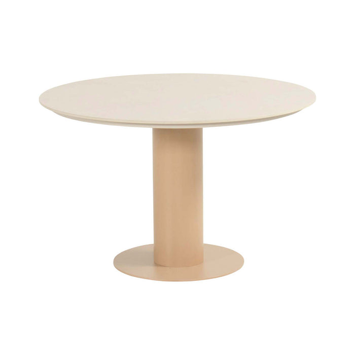 Girona Table Round 120cm Alu Cappuccino w/Ceramic Top - 2PCS ONLY
