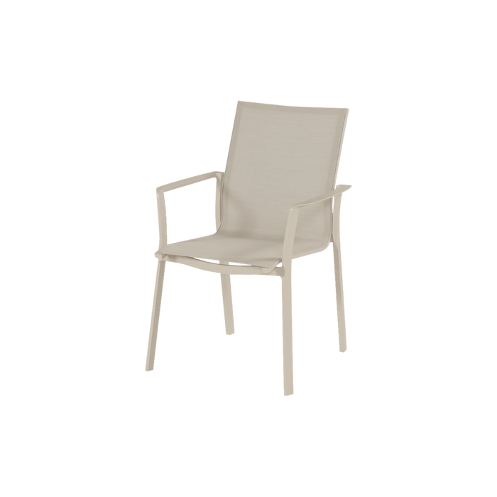 Lea Dining Chair Sand w/Beige Textiline