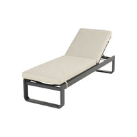 Milano Lounger Alu Charcoal w/Cushion - COMING SPRING 2026