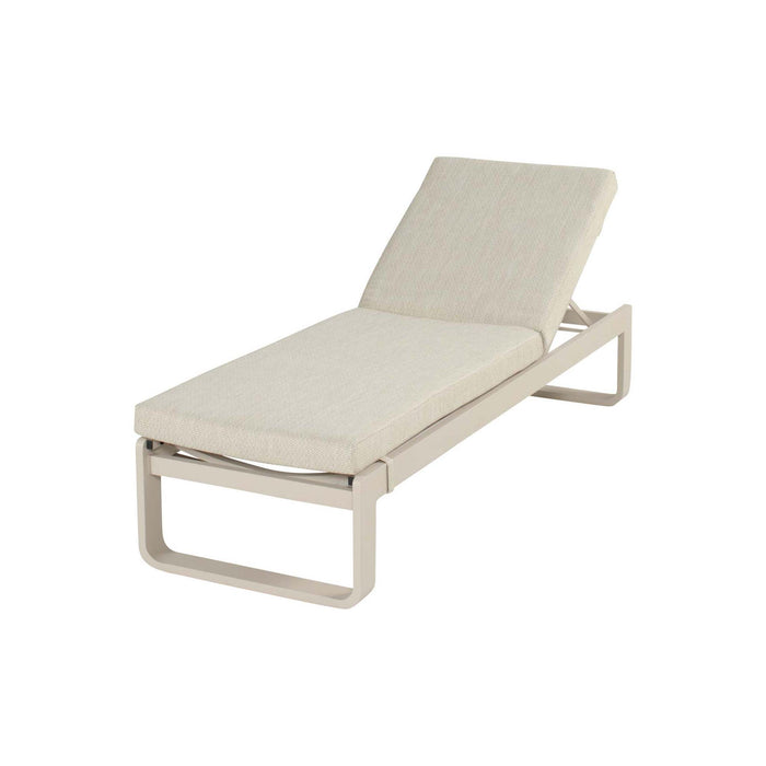 Milano Lounger Alu Sand w/Cushion - 1PC ONLY