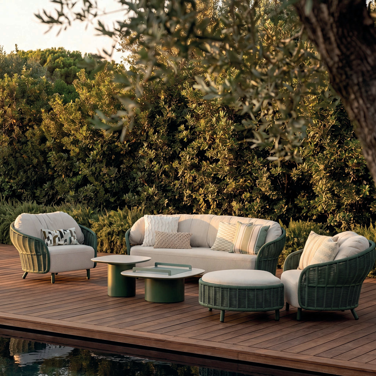 Oviedo Lounge Set Green