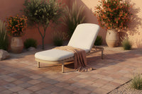 Palma Lounger Alu Cappuccino w/Wheels & Cushion - COMING AGAIN END OF JULY 2026