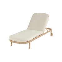 Palma Lounger Alu Cappuccino w/Wheels & Cushion - COMING AGAIN END OF JULY 2026