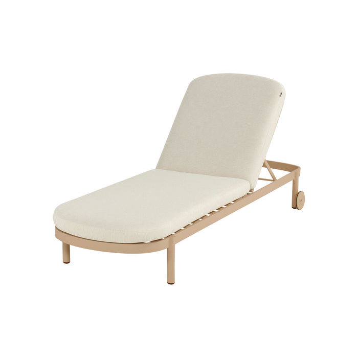 Palma Lounger Alu Cappuccino w/Wheels & Cushion - COMING AGAIN END OF JULY 2026