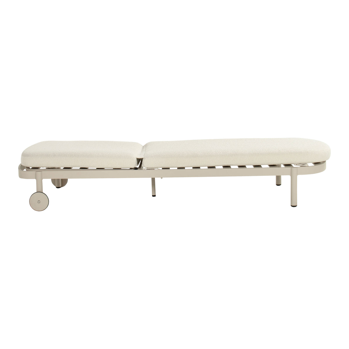Palma Lounger Alu Cappuccino w/Wheels & Cushion - COMING AGAIN END OF JULY 2026