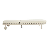 Palma Lounger Alu Cappuccino w/Wheels & Cushion - COMING AGAIN END OF JULY 2026