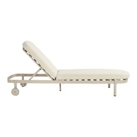 Palma Lounger Alu Cappuccino w/Wheels & Cushion - COMING AGAIN END OF JULY 2026