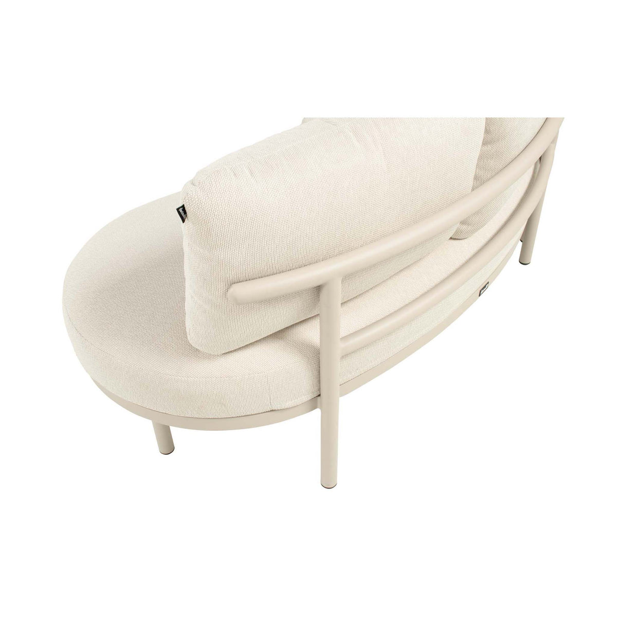 BUY AS A SET: Palma Lounge Sofa Set Alu Sand w/Round Coffee Table - COMING AGAIN END OF JULY 2026