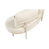 BUY AS A SET: Palma Lounge Sofa Set Alu Sand w/Round Coffee Table - COMING AGAIN END OF JULY 2026