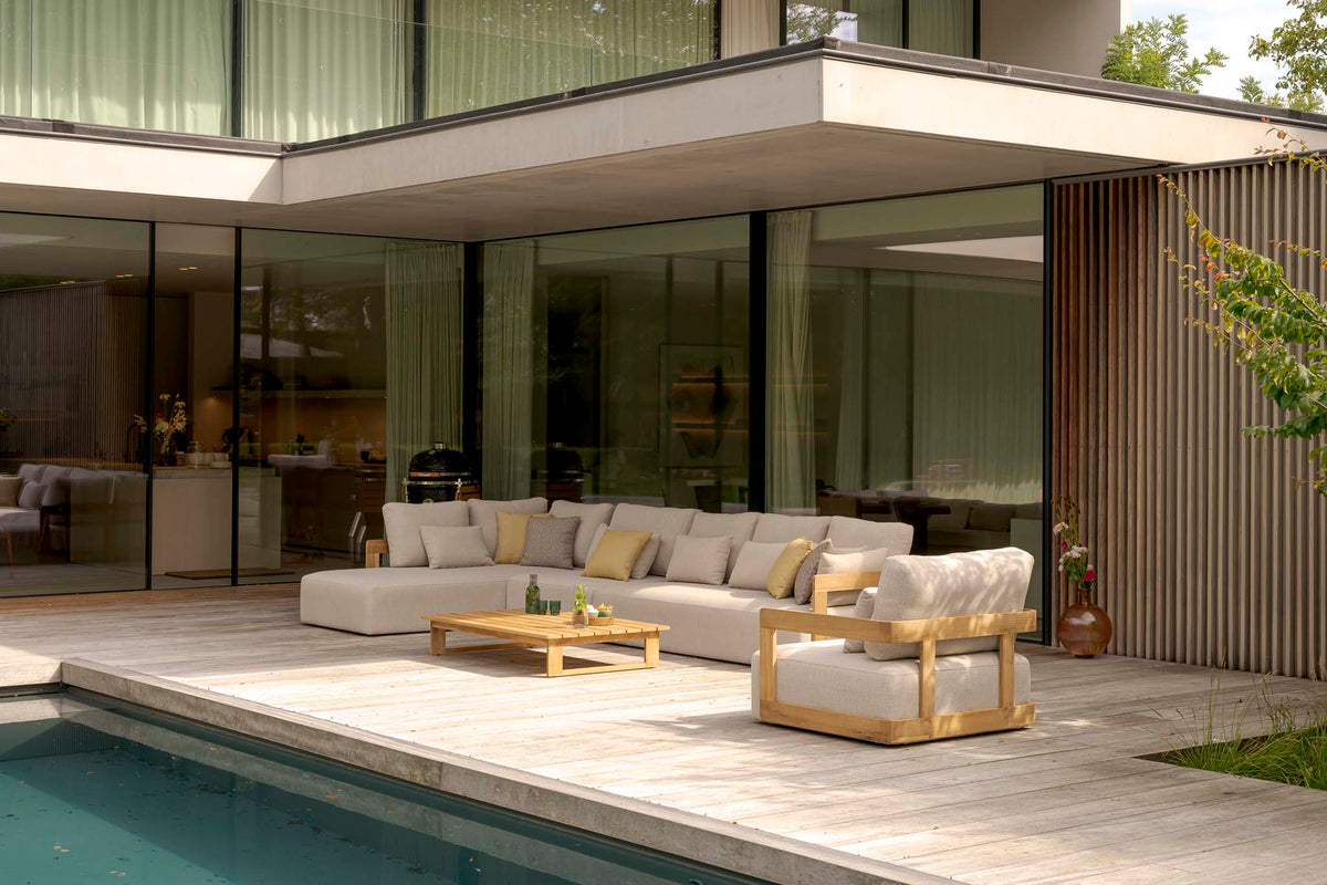Rafa 3 Seater Sofa Teak Wood