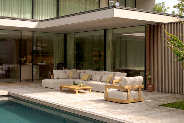 Rafa 3 Seater Sofa Teak Wood