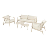 BUY AS A SET: Rana Lounge Sofa Set Alu Beige  - COMING AGAIN SEPT 2026