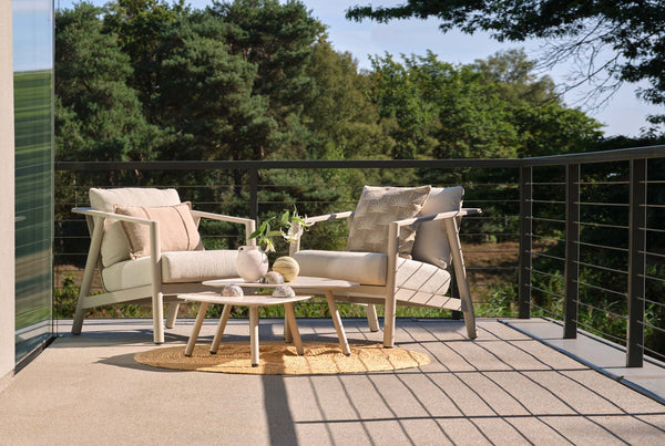 Rana Lounge Chair Alu Beige - COMING AGAIN END OF JULY 2026