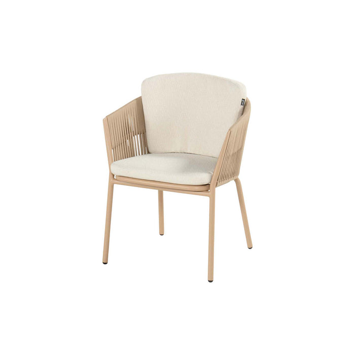 Sevilla Dining Chair Alu Cappuccino w/Rope - 4PCS ONLY