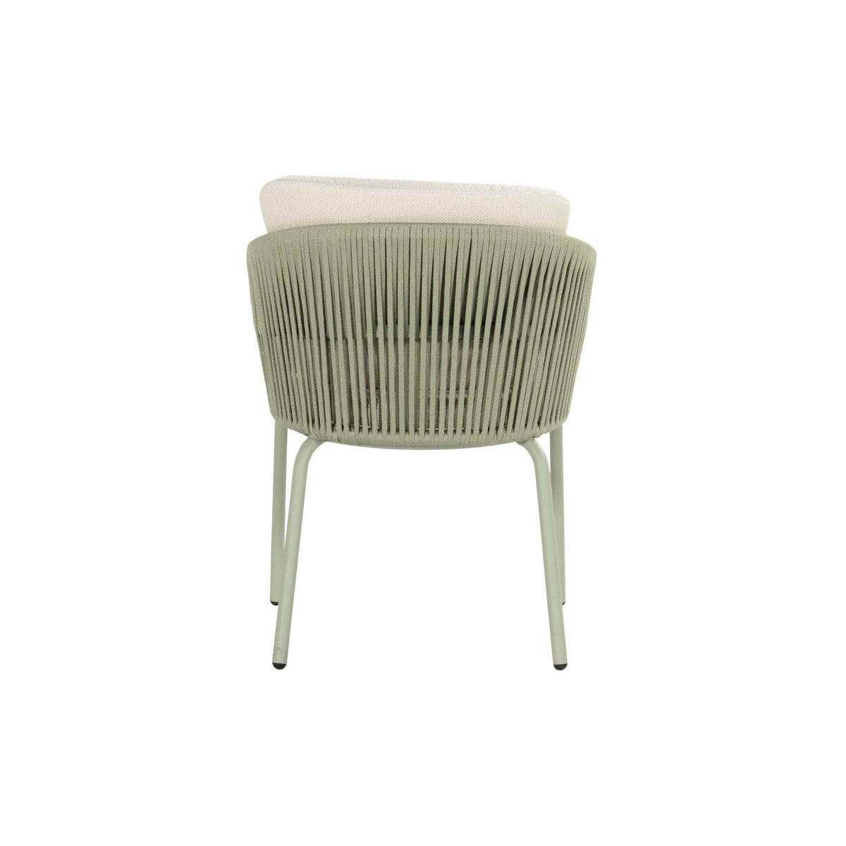 Sevilla Dining Chair Alu Soft Green w/Rope
