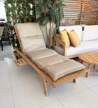 Skagen Lounger Teak Wood w/Wheels