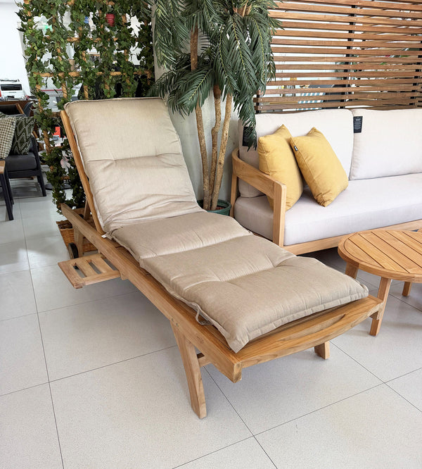 Skagen Lounger Teak Wood w/Wheels
