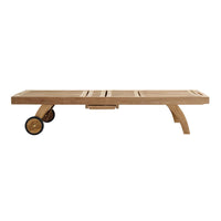 Skagen Lounger Teak Wood w/Wheels - COMING SPRING 2026