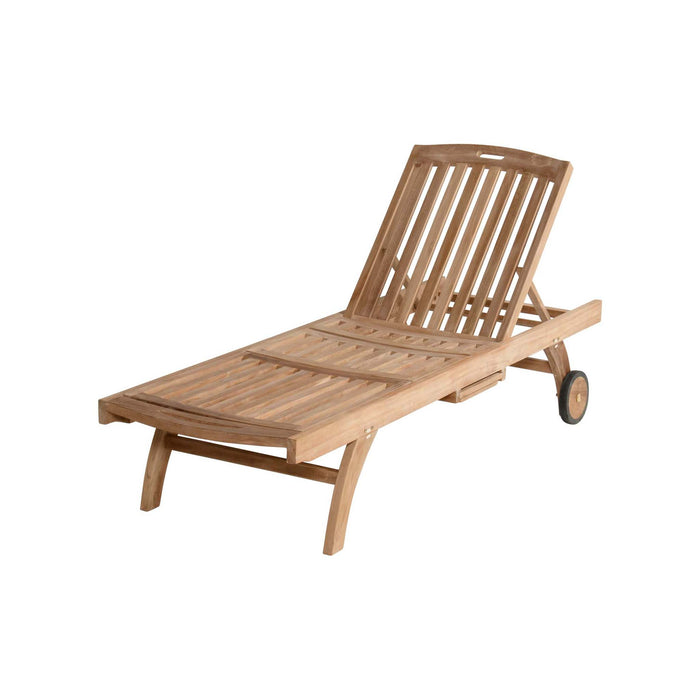 Skagen Lounger Teak Wood w/Wheels - COMING SPRING 2026