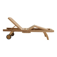 Skagen Lounger Teak Wood w/Wheels - COMING SPRING 2026