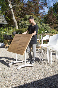 Sophie Foldable Table Teak Wood Garden / Outdoor Furniture Hartman