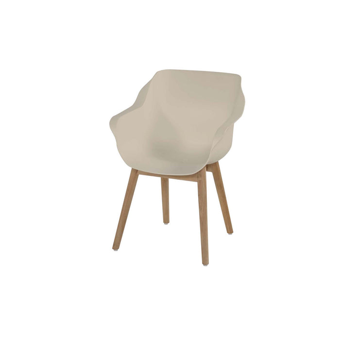 Sophie Studio Chair Beige w/Teak Wood Legset - COMING SPRING 2026