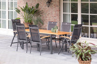 South Wales Extendable table 150/210x90cm Xerix w/Teak Wood Top