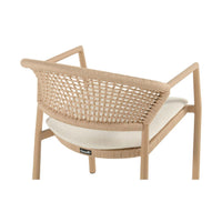 Taragona Stacking Chair Alu Cappuccino w/Rope