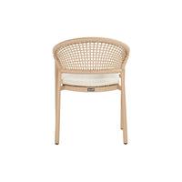 Taragona Stacking Chair Alu Cappuccino w/Rope
