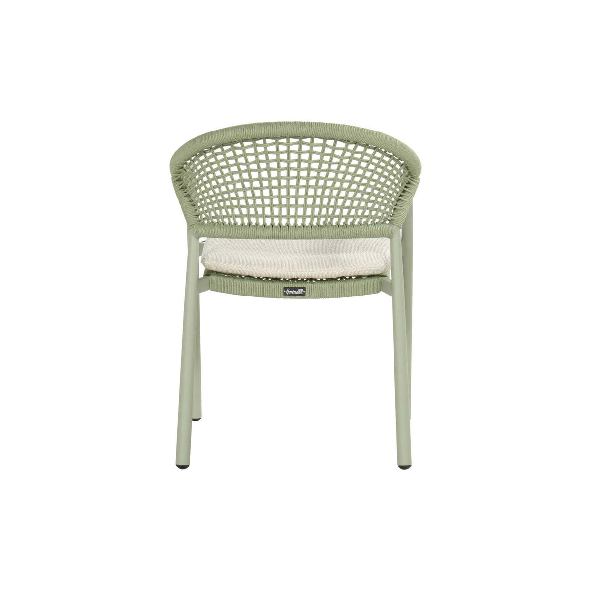Taragona Stacking Chair Alu Soft Green w/Rope
