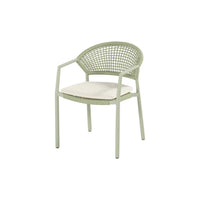 Taragona Stacking Chair Alu Cappuccino w/Rope