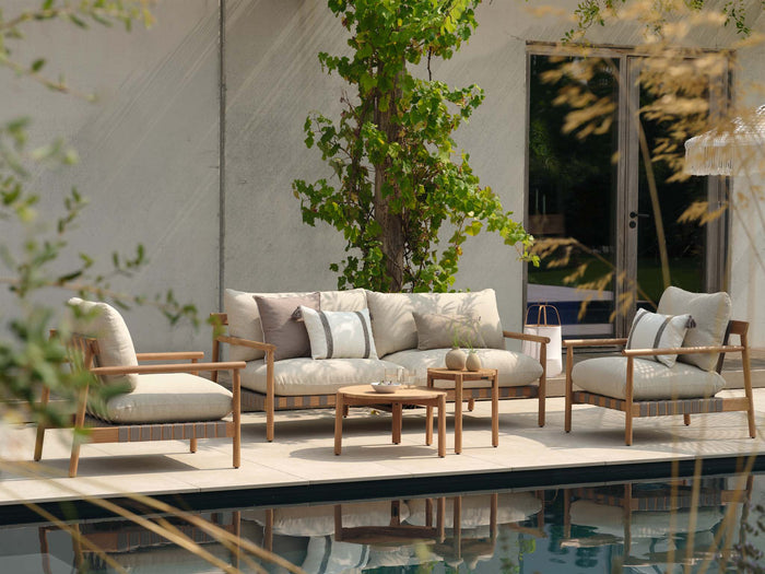 BUY AS A SET: Ubud Lounge Sofa Set Teak Wood - COMING SPRING 2026