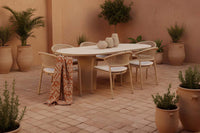 Taragona Stacking Chair Alu Sand w/Rope - COMING AGAIN JUNE 2026